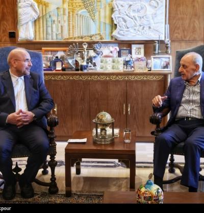 قالیباف تحدث هاتفياً مع نبيه بري، رئيس مجلس النواب اللبناني