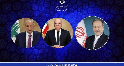 Iranian Foreign Minister holds phone talks with Lebanese leaders